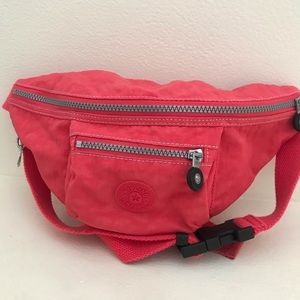 Vintage Pink Kipling Y2K kangaroo waist bag, Mom bag, Dad bag, Fanny bag